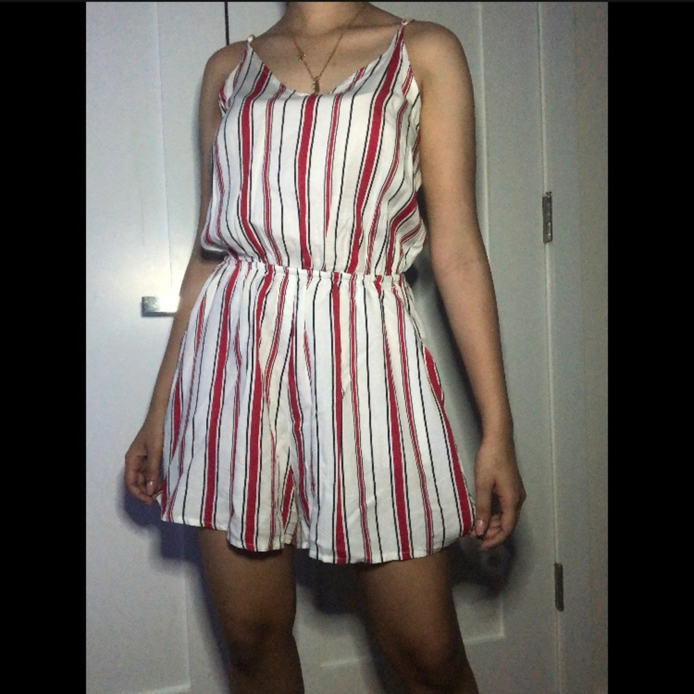 Striped romper H&M